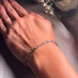 Pulseira Elos Infinito Em Ouro Branco