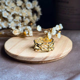 Anel Hstern Louros Da Vitória Em Ouro Amarelo Com Diamante