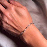 Pulseira Elos Infinito Em Ouro Branco