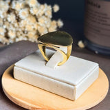 Anel Antônio Bernardo Bold Spoun Em Ouro Amarelo