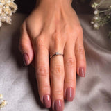 Anel Solitário Princess Em Ouro Branco Diamante De 10 Pontos