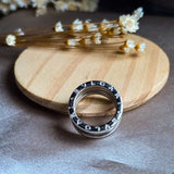 Anel Aliança Bvlgari Em Ouro Branco B.zero1