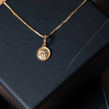 Pingente Medalha Anjo Da Guarda Em Ouro Amarelo