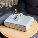 Anel Solitário Em Ouro Amarelo Com Diamante De 15 Pontos