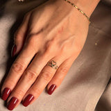 Anel Falange Princesa Em Ouro Amarelo