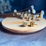 Brincos Vintage Hstern Em Ouro Amarelo Com Diamantes