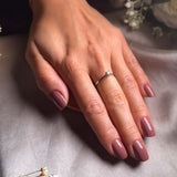 Anel Solitário Princess Em Ouro Branco Diamante De 10 Pontos