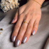 Anel Solitário Twist Em Ouro Amarelo Diamante De 25 Pontos