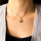 Pingente Pandora Em Ouro Rose Com Safiras