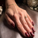 Anel Falange Princesa Em Ouro Amarelo