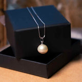 Pingente Sophie Pérola Natural Em Ouro Branco