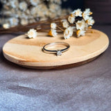 Anel Solitário Princess Em Ouro Branco Diamante De 10 Pontos