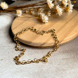 Pulseira Em Ouro Amarelo Com Elos Portugueses 18 Centímetros