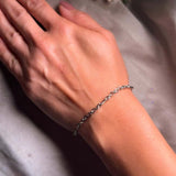 Pulseira Elos Infinito Em Ouro Branco