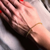 Pulseira Em Ouro Amarelo Com Elos Portugueses 18 Centímetros