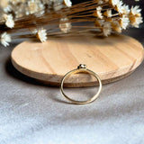 Anel Falange Flor Ouro Amarelo Diamante