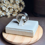 Anel Aliança Bvlgari Em Ouro Branco B.zero1