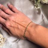 Pulseira Malha Piastrine Em Ouro Amarelo 19 Centímetros