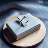 Anel Coração Em Ouro Amarelo Com Zircôneas