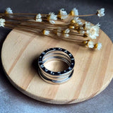 Anel Aliança Bvlgari Em Ouro Branco B.zero1