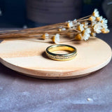 Anel Aliança Inteira Hstern Com Diamantes De 01 Ponto