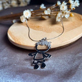 Pingente Vivara Garoto Em Ouro Branco Com Diamantes