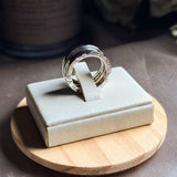 Anel Aliança Bvlgari Em Ouro Branco B.zero1