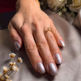 Anel Solitário Em Ouro Amarelo Com Diamante De 15 Pontos