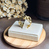 Anel Hstern Louros Da Vitória Em Ouro Amarelo Com Diamante