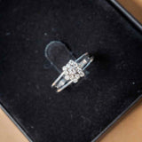 Anel Chuveirinho Moderno Bruner Em Ouro Branco Com Diamantes