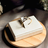 Anel Falange Princesa Em Ouro Amarelo