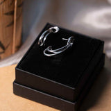 Brincos Pendente Curvas Em Ouro Branco Com Diamantes