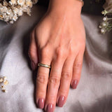 Anel Aliança Inteira Hstern Com Diamantes De 01 Ponto