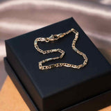 Pulseira Malha Piastrine Em Ouro Amarelo 19 Centímetros