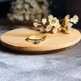 Anel Solitário Em Ouro Amarelo Com Diamante De 15 Pontos