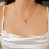 Pingente Beija Flor De Pedras Brasileiras Em Ouro Amarelo