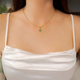 Pingente Esmeralda Em Ouro Amarelo