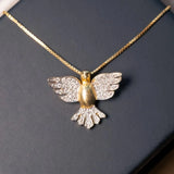 Pingente Espírito Santo Em Ouro Amarelo Com Diamantes