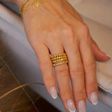 Anel Hstern Miçangas Constanza Pascolato Ouro Amarelo