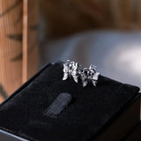 Brincos Borboleta Em Ouro Branco Com Diamantes