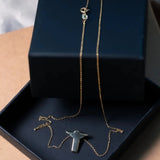 Colar Elo Cartier Em Ouro Amarelo Com Cristo Redentor