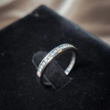 Anel Meia Aliança Vivara Em Ouro Branco Com Diamantes De 01