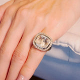 Anel Hstern Heritage em Ouro Nobre e Cristal de Rocha