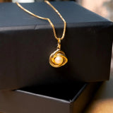 Pingente Singular Em Ouro Amarelo Com Pérola 04mm