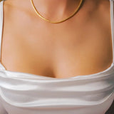 Colar Hstern Miçangas Em Ouro Amarelo Original