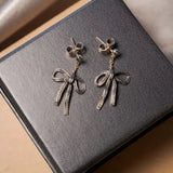 Brinco Hstern Laços Em Ouro Nobre Original