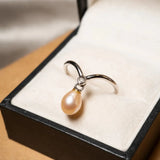 Anel Vivara Drop Em Ouro Branco Com Diamante E Pérola