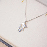 Pingente Boy Menino em Ouro Branco Polido