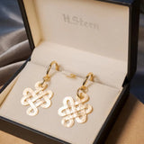 Brincos Hstern Nó Budico Love Por Dvf Em Ouro Amarelo