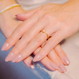 Anel Solitário Vivara Em Ouro Amarelo Com Diamante 15 Pontos